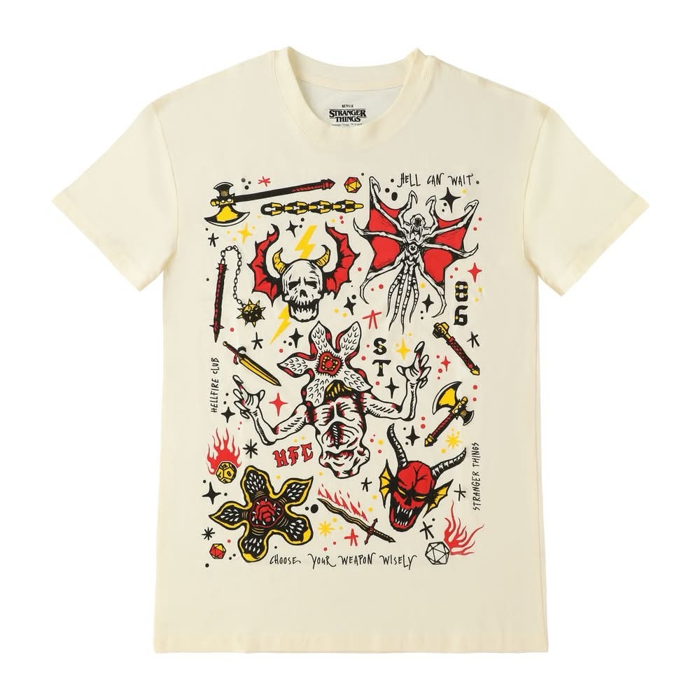 NWT Stranger Things Hellfire Club Logo T-Shirt Size Small Tee Netflix Eddie NEW